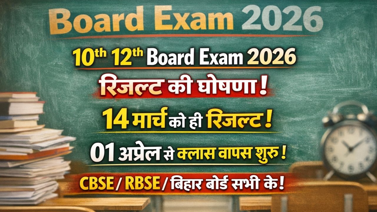 CBSE RBSE Board Exam 10th 12th Result 2026